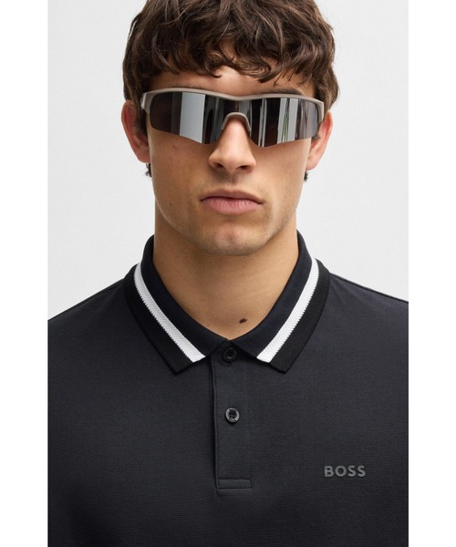 BOSS（ボス）の「Paddy アクティブポロシャツ コントラストライン（ポロシャツ・メンズ・ベージュ/ホワイト/ダークブルー/グリーン・L/S/M/XL/XXL/XXXL）」の9枚目の写真