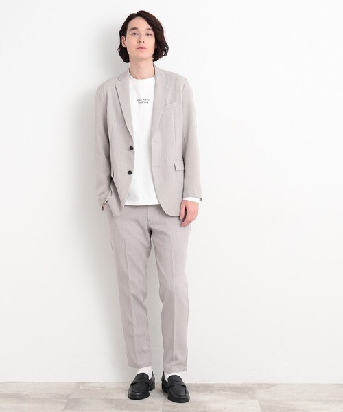 THE SHOP TK （ザ ショップ ティーケー ）の「【CAVIAN/キャビアン】リサイクルシャークスキンテーラードジャケット セットアップ可（テーラードジャケット・メンズ・チャコールグレー/ネイビー/ライトグレー・04/03/02）」の12枚目の写真