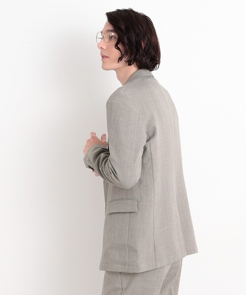 THE SHOP TK （ザ ショップ ティーケー ）の「【CAVIAN/キャビアン】リサイクルシャークスキンテーラードジャケット セットアップ可（テーラードジャケット・メンズ・チャコールグレー/ネイビー/ライトグレー・04/03/02）」の14枚目の写真