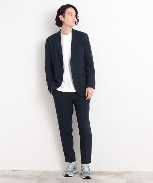 THE SHOP TK （ザ ショップ ティーケー ）の「【CAVIAN/キャビアン】リサイクルシャークスキンテーラードジャケット セットアップ可（テーラードジャケット・メンズ・チャコールグレー/ネイビー/ライトグレー・04/03/02）」の3枚目の写真