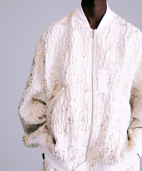 セール】ふくれジャガードオーバーサイズブルゾン（ブルゾン）｜NOISE