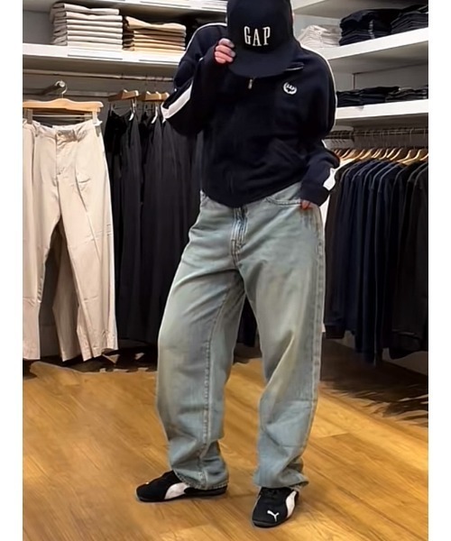 GAP（ギャップ）の「オーガニックコットン GAPロゴ ベースボールキャップ（キャップ・メンズ・ネイビー・ONE SIZE）」の5枚目の写真