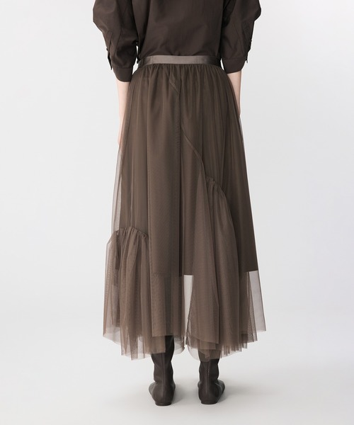 新品 JNBY Mesh Straight Skirt チュール スカート セール】Elegance Tulle Skirt / エレガンス チュールスカート