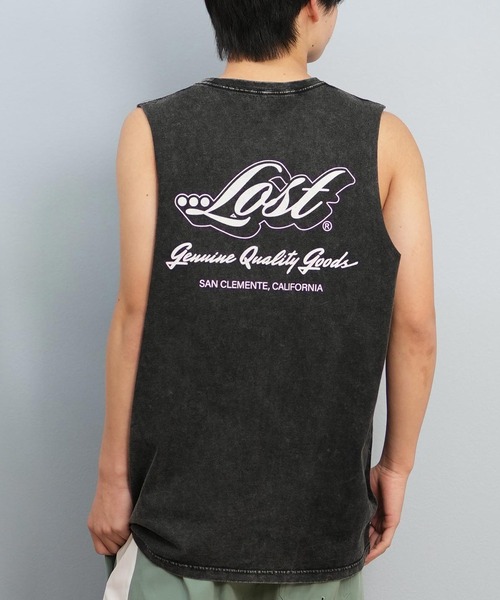 lost(ロスト)の「【ムラサキスポーツ限定】lost/ロスト タンクトップ/ノースリーブTシャツ バックプリント ユニセックス L25S-2303(タンクトップ・メンズ・ライトベージュ/ライトピンク/ブラック・L/M)」の1枚目の写真