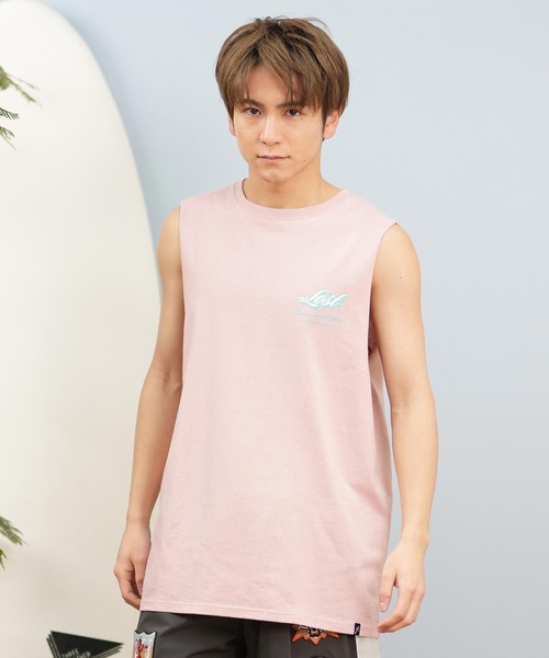 lost(ロスト)の「【ムラサキスポーツ限定】lost/ロスト タンクトップ/ノースリーブTシャツ バックプリント ユニセックス L25S-2303(タンクトップ・メンズ・ライトベージュ/ライトピンク/ブラック・L/M)」の10枚目の写真