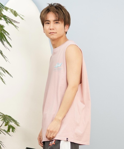 lost(ロスト)の「【ムラサキスポーツ限定】lost/ロスト タンクトップ/ノースリーブTシャツ バックプリント ユニセックス L25S-2303(タンクトップ・メンズ・ライトベージュ/ライトピンク/ブラック・L/M)」の11枚目の写真