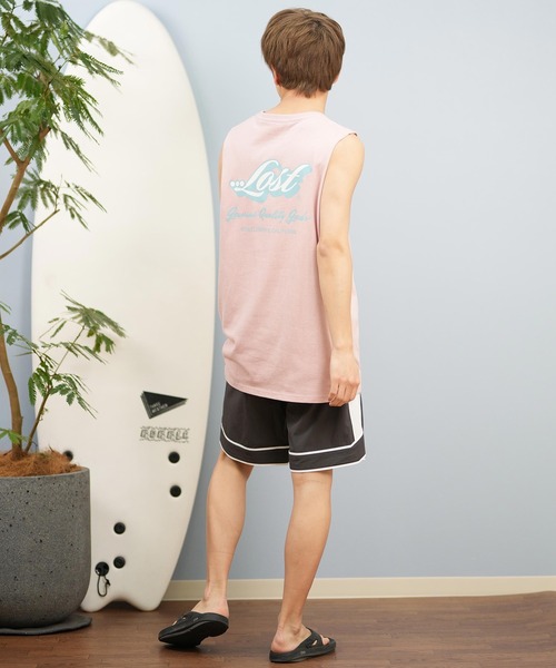 lost(ロスト)の「【ムラサキスポーツ限定】lost/ロスト タンクトップ/ノースリーブTシャツ バックプリント ユニセックス L25S-2303(タンクトップ・メンズ・ライトベージュ/ライトピンク/ブラック・L/M)」の16枚目の写真