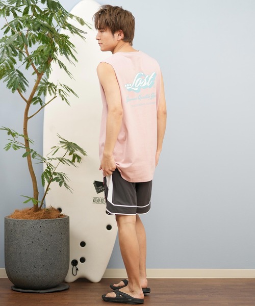 lost(ロスト)の「【ムラサキスポーツ限定】lost/ロスト タンクトップ/ノースリーブTシャツ バックプリント ユニセックス L25S-2303(タンクトップ・メンズ・ライトベージュ/ライトピンク/ブラック・L/M)」の15枚目の写真