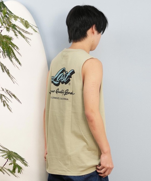 lost(ロスト)の「【ムラサキスポーツ限定】lost/ロスト タンクトップ/ノースリーブTシャツ バックプリント ユニセックス L25S-2303(タンクトップ・メンズ・ライトベージュ/ライトピンク/ブラック・L/M)」の4枚目の写真