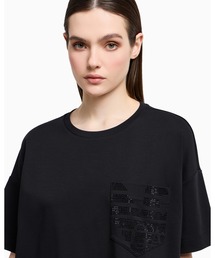 EMPORIO ARMANI | 【エンポリオ アルマーニ】Tシャツ スーピマジャージー ロゴパッチポケット(Tシャツ/カットソー)