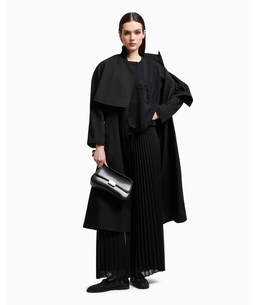 EMPORIO ARMANI（エンポリオアルマーニ）の「【エンポリオ アルマーニ】Tシャツ スーピマジャージー ロゴパッチポケット（Tシャツ/カットソー・レディース・ブラック・LARGE/MEDIUM/SMALL/X-SMALL）」の3枚目の写真