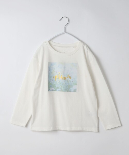 THE SHOP TK (ザ ショップ ティーケー )の「【120-150】ロゴプリントアソート長袖Tシャツ/洗濯機OK(Tシャツ/カットソー・キッズ・チャコールグレー/ホワイト系3/チャコール/ナチュラル・13/14/15 /12)」の2枚目の写真