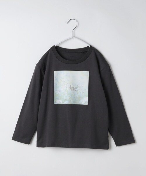 THE SHOP TK (ザ ショップ ティーケー )の「【120-150】ロゴプリントアソート長袖Tシャツ/洗濯機OK(Tシャツ/カットソー・キッズ・チャコールグレー/ホワイト系3/チャコール/ナチュラル・13/14/15 /12)」の3枚目の写真