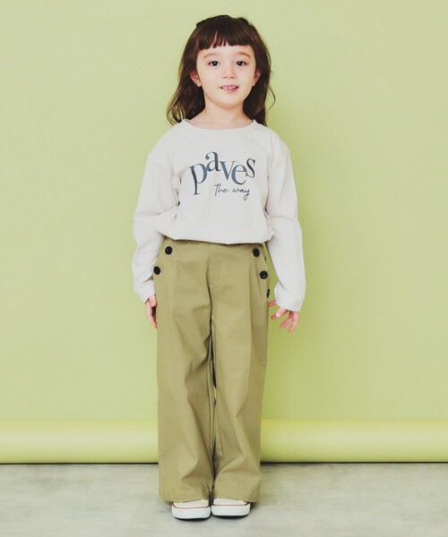 THE SHOP TK (ザ ショップ ティーケー )の「【120-150】ロゴプリントアソート長袖Tシャツ/洗濯機OK(Tシャツ/カットソー・キッズ・チャコールグレー/ホワイト系3/チャコール/ナチュラル・13/14/15 /12)」の9枚目の写真