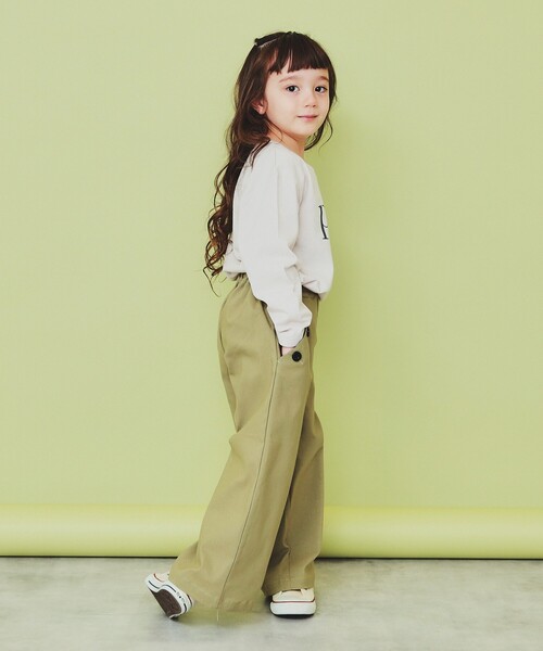 THE SHOP TK (ザ ショップ ティーケー )の「【120-150】ロゴプリントアソート長袖Tシャツ/洗濯機OK(Tシャツ/カットソー・キッズ・チャコールグレー/ホワイト系3/チャコール/ナチュラル・13/14/15 /12)」の10枚目の写真