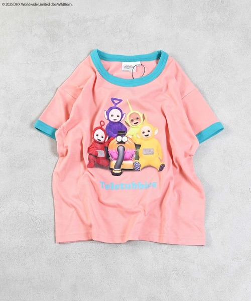 MARKEY'S（マーキーズ）の「【Teletubbies/テレタビーズ】別注プリントTシャツ（Tシャツ/カットソー・キッズ・ピンク/オフホワイト/ブルー・80/90/100/110/120/130/140）」の3枚目の写真
