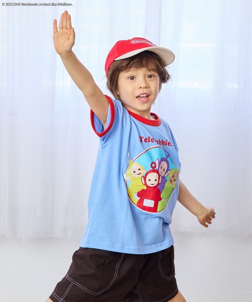 MARKEY'S（マーキーズ）の「【Teletubbies/テレタビーズ】別注プリントTシャツ（Tシャツ/カットソー・キッズ・ピンク/オフホワイト/ブルー・80/90/100/110/120/130/140）」の9枚目の写真