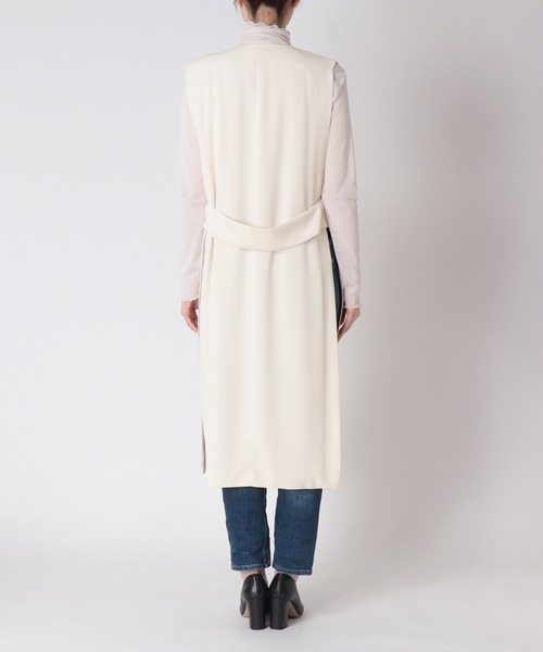 TITE IN THE STORE（ティテ　インザ　ストア）の「ウエストベルトロングジレ（その他アウター・レディース・チャコールグレー/ブラック/アイボリー・38）」の19枚目の写真