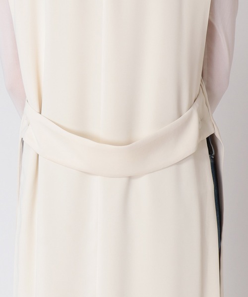 TITE IN THE STORE（ティテ　インザ　ストア）の「ウエストベルトロングジレ（その他アウター・レディース・チャコールグレー/ブラック/アイボリー・38）」の20枚目の写真