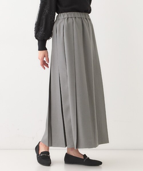 Cutie Blonde（キューティーブロンド）の「大人カジュアルに着られる ワイドプリーツスカート（スカート・レディース・グレー/チャコールグレー・03/02）」の11枚目の写真