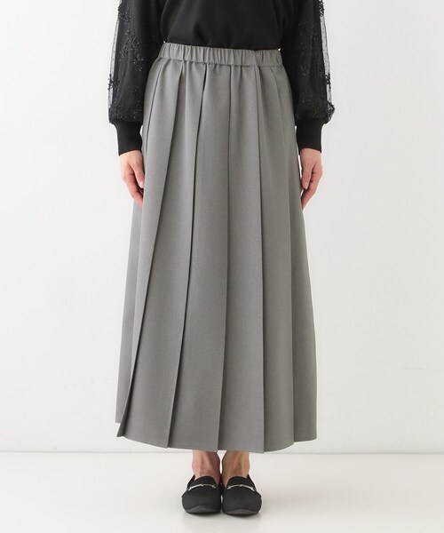 Cutie Blonde（キューティーブロンド）の「大人カジュアルに着られる ワイドプリーツスカート（スカート・レディース・グレー/チャコールグレー・03/02）」の15枚目の写真