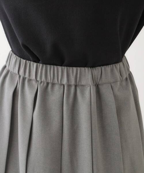 Cutie Blonde（キューティーブロンド）の「大人カジュアルに着られる ワイドプリーツスカート（スカート・レディース・グレー/チャコールグレー・03/02）」の5枚目の写真
