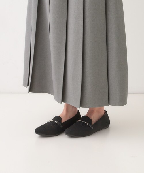 Cutie Blonde（キューティーブロンド）の「大人カジュアルに着られる ワイドプリーツスカート（スカート・レディース・グレー/チャコールグレー・03/02）」の6枚目の写真