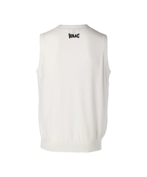 WAAC（ワック）の「MENS ソフトタッチベーシックニットベスト（ベスト・メンズ・ブラック/ホワイト・SMALL/LARGE/MEDIUM）」の3枚目の写真
