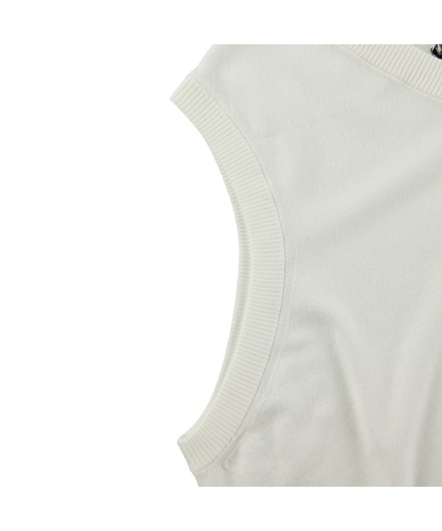 WAAC（ワック）の「MENS ソフトタッチベーシックニットベスト（ベスト・メンズ・ブラック/ホワイト・SMALL/LARGE/MEDIUM）」の5枚目の写真