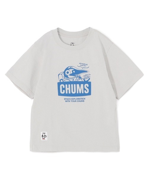 CHUMS（チャムス）の「【CHUMS】 Kids Space Booby T-Shirt キッズ スペースブービーティーシャツ（Tシャツ/カットソー・キッズ・ブラック/ブルー/グレー/ホワイト・X-LARGE/LARGE/MEDIUM）」の3枚目の写真