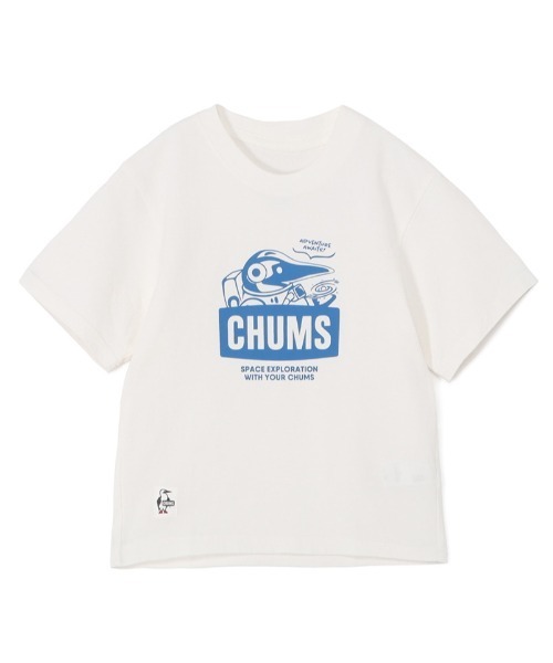 CHUMS（チャムス）の「【CHUMS】 Kids Space Booby T-Shirt キッズ スペースブービーティーシャツ（Tシャツ/カットソー・キッズ・ブラック/ブルー/グレー/ホワイト・X-LARGE/LARGE/MEDIUM）」の2枚目の写真