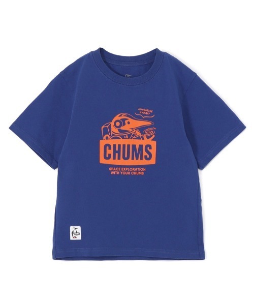 CHUMS（チャムス）の「【CHUMS】 Kids Space Booby T-Shirt キッズ スペースブービーティーシャツ（Tシャツ/カットソー・キッズ・ブラック/ブルー/グレー/ホワイト・X-LARGE/LARGE/MEDIUM）」の4枚目の写真