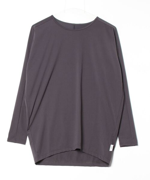 Julier Yoga and Relax（ジュリエヨガアンドリラックス）の「Julier (定番)ライトプライムロングスリーブプルオーバー（Tシャツ/カットソー・レディース・チャコール/ラベンダー/ホワイト・1/0）」の12枚目の写真