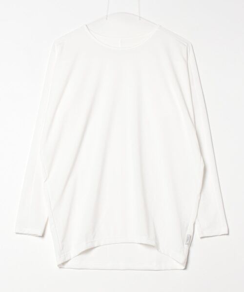 Julier Yoga and Relax（ジュリエヨガアンドリラックス）の「Julier (定番)ライトプライムロングスリーブプルオーバー（Tシャツ/カットソー・レディース・チャコール/ラベンダー/ホワイト・1/0）」の11枚目の写真