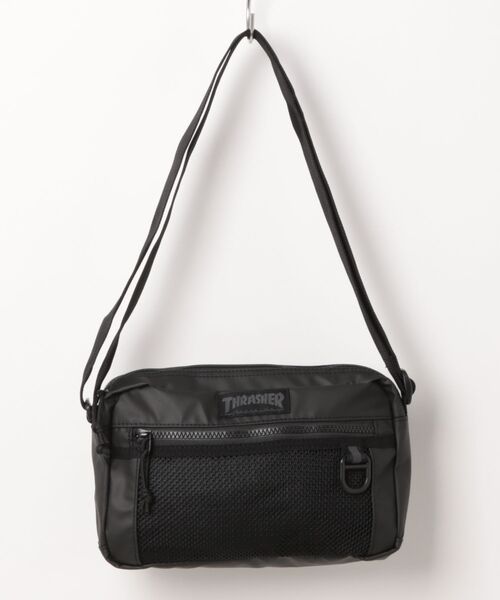 THRASHER（スラッシャー）の「THRASHER/スラッシャー ショルダーバック Shoulder Bag 軽量 THR-326（ショルダーバッグ・メンズ・ブラック×ブラック/ブラック×ホワイト・FREE）」の14枚目の写真