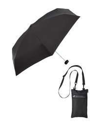 because(ビコーズ)のU-DAY(ユーデイ)Multi Sacoche 完全遮光 晴雨兼用折りたたみ傘(UVカット・遮熱・サコッシュ付)(折りたたみ傘)