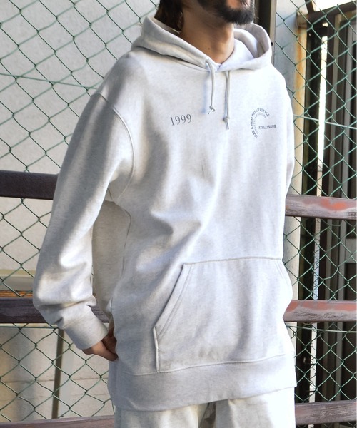 MODISH GAZE(モディシュガゼ)の「【MODISH GAZE】カップルイラスト裏毛フーディ(ATHLEISURE)(CP)(パーカー・メンズ・グレー系その他/ネイビー/オートミール/グリーン/ブラック・L/M)」の12枚目の写真