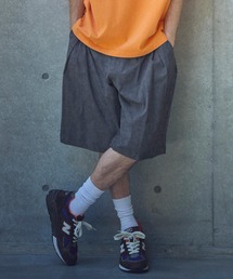 mp13325-uneven dyeing short pants ハーフパンツ