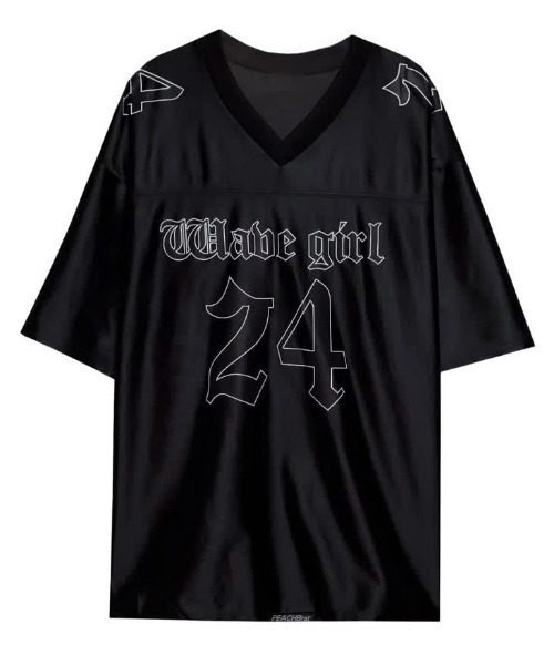 FreeZone（フリーゾーン）の「サテンナンバースポーツジャージ（Tシャツ/カットソー・メンズ・ホワイト/ブラック/ブルー・F）」の7枚目の写真