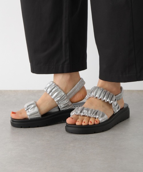 セール】サテンギャザーサンダル 290450（サンダル）｜LEPSIM