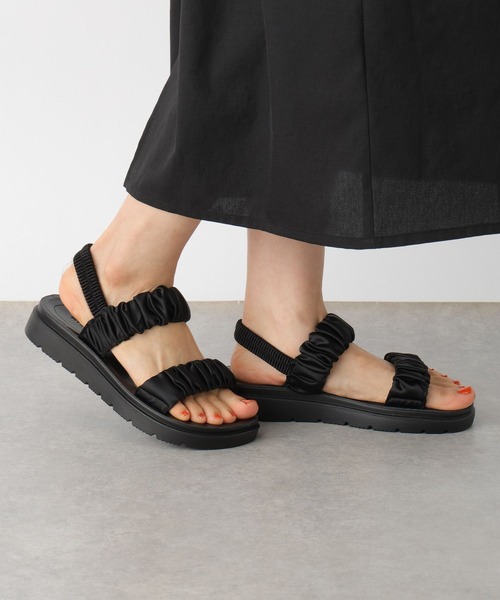 LEPSIM（レプシィム）の「サテンギャザーサンダル　290450（サンダル・レディース・シルバー/ブラック/ベージュ/ガンメタ/ブラウン・LARGE/MEDIUM）」の17枚目の写真