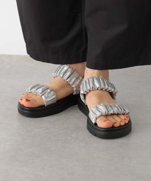 LEPSIM（レプシィム）の「サテンギャザーサンダル　290450（サンダル・レディース・シルバー/ブラック/ベージュ/ガンメタ/ブラウン・LARGE/MEDIUM）」の18枚目の写真