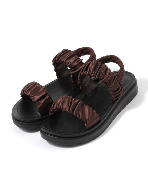 セール】サテンギャザーサンダル 290450（サンダル）｜LEPSIM