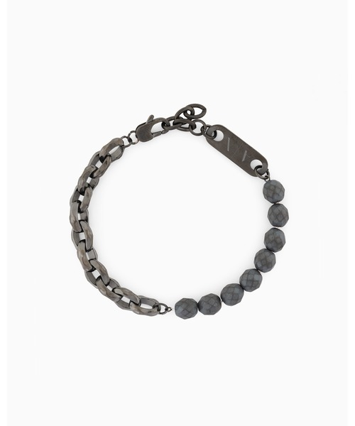 ARMANI EXCHANGE(アルマーニエクスチェンジ)の「【A|X アルマーニ エクスチェンジ】ガンメタルチェーンブレスレット(Gunmetal)_AXG0151060(ブレスレット・メンズ・その他1・FREE)」の3枚目の写真