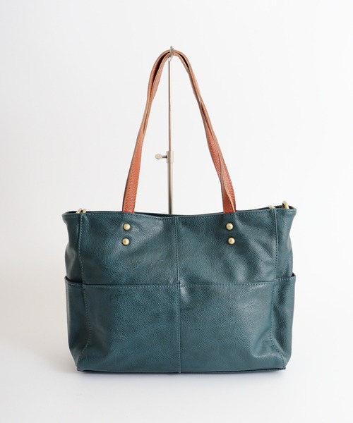 zucchero(ズッケロ)の「laporte di zucchero 3WAY革付属バッグインバッグ付きハンドバッグ(ハンドバッグ・レディース・ベージュ系その他/キャメル/モスグリーン/ベージュ/マスタード/ブラック・FREE)」の9枚目の写真