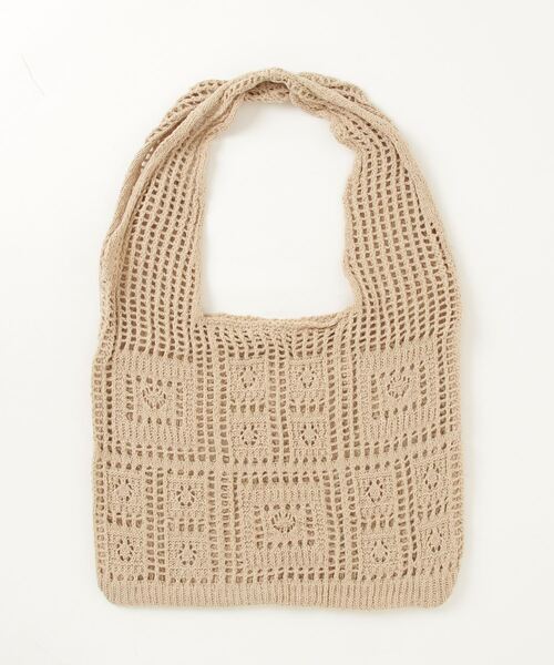Anthe(アンテ)の「【Anthe】 / クロシェ編みマルシェBAG / ant-000024(トートバッグ・レディース・アイボリー/ベージュ・ONESIZE)」の3枚目の写真