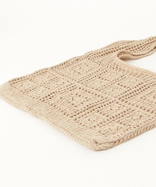 Anthe(アンテ)の「【Anthe】 / クロシェ編みマルシェBAG / ant-000024(トートバッグ・レディース・アイボリー/ベージュ・ONESIZE)」の5枚目の写真