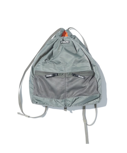 SILAS（サイラス）の「DRAWSTRING BAG（バックパック/リュック・メンズ・ブラック/オリーブ・ONE SIZE）」の2枚目の写真