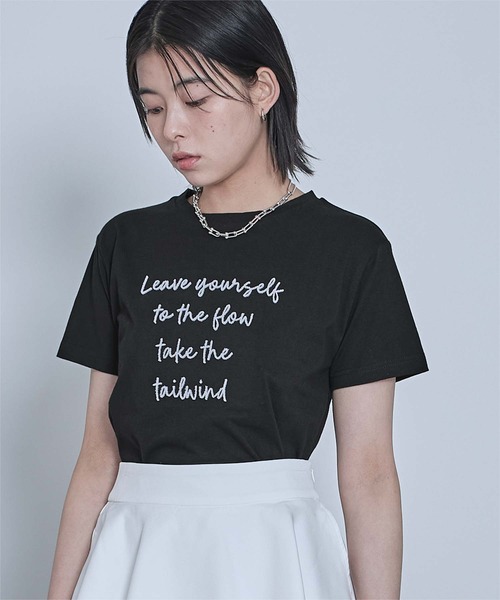 Tシャツ・カットソー MOUETTE T-SHIRT セール】【UNISEX】MUCENT／シグネチャーロゴT（Tシャツ