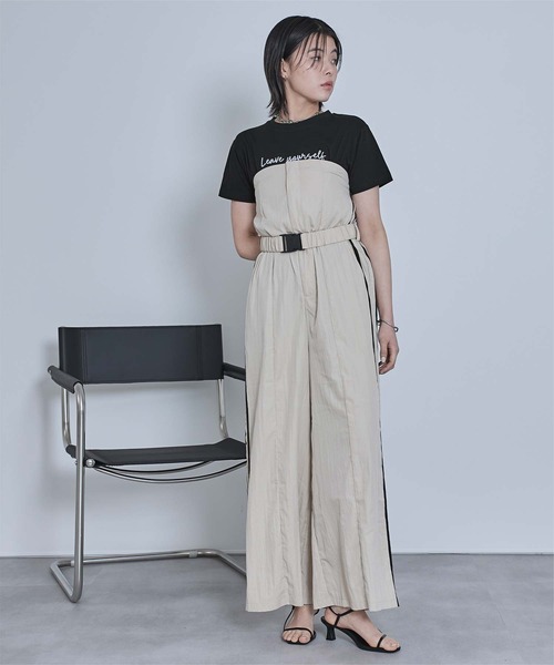 miette（ミエット）の「ブラシ刺繍Tシャツ（Tシャツ/カットソー・レディース・チャコール/ブラック/オフホワイト・FREE）」の12枚目の写真